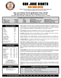 2019 Game Notes
