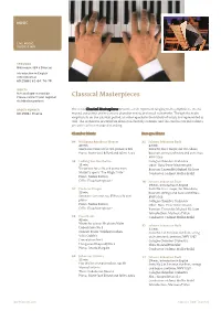 Classical Masterpieces Distribution Partner