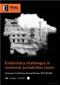 Evidentiary Challenges in Universal Jurisdiction Cases