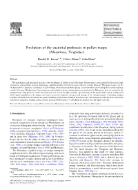 Evolution of the Suctorial Proboscis in Pollen Wasps (Masarinae, Vespidae)