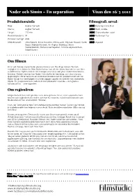 Nader Och Simin – En Separation Visas Den 26/3 2012