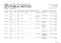 Public Notice &gt;&gt; Licensing and Management System Admin &gt;&gt;