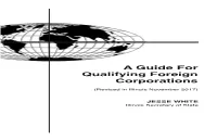 A Guide for Qualifying Foreign Corporations