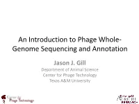 Genome Sequencing and Annotation