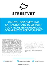 Can You Do Something Extraordinary to Support Your Profession and Local Communities Across the Uk?