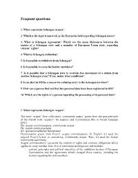 Frequent Questions