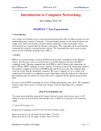 Introduction to Computer Networking