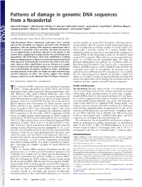 Patterns of Damage in Genomic DNA Sequences from a Neandertal