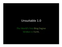 Unsuitable 1.0