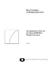 An Explanatory Note on the Basel II IRB Risk Weight Functions