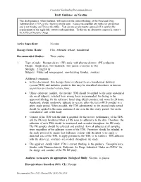Draft Guidance on Nicotine Active Ingredient