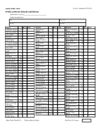 Scrip Family Order Form