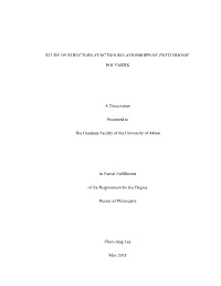 Study of Structure-Function Relationships of Zwitterionic
