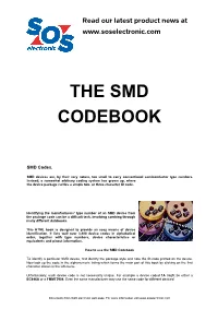 The Smd Codebook