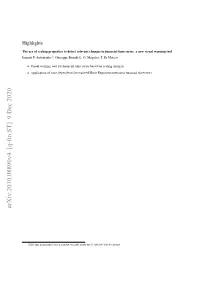 The Use of Scaling Properties to Detect Relevant Changes in Financial Time