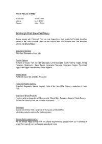 09 Edinburgh First Sample Menus for JMC 09-10 LN