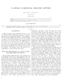 B. Apollo 16 Regional Geologic Setting