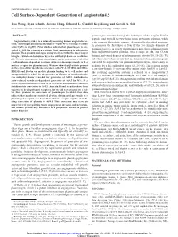 Cell Surface-Dependent Generation of Angiostatin4.5
