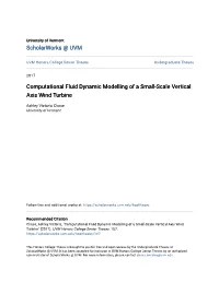 Computational Fluid Dynamic Modelling of a Small-Scale Vertical Axis Wind Turbine