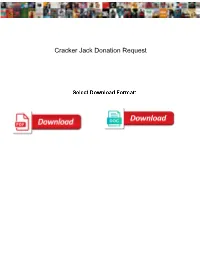 Cracker Jack Donation Request