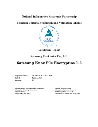 Samsung Knox File Encryption 1.2