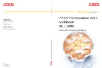 Steam Combination Oven Cookbook DGC 6000