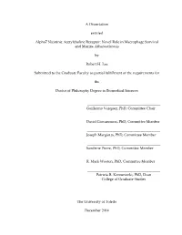 A Dissertation Entitled Alpha7 Nicotinic