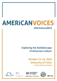 American Voices 2019 Program Booklet
