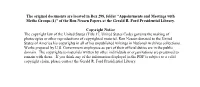 Appointments and Meetings with Media Groups (1)” of the Ron Nessen Papers at the Gerald R