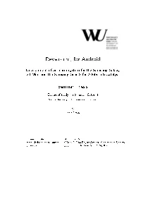 Developing for Android
