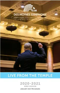 Live from the Temple