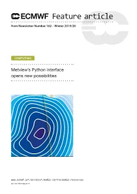 Metview's Python Interface Opens New Possibilities
