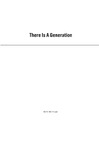 There Is a Generation