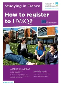 How to Register to UVSQ ? © Alexis Chézière © Alexis