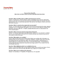 Micro Rem and Micro Sievert Survey Frequently Asked Questions