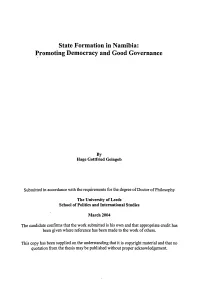 Promoting Democracy and Good Governance