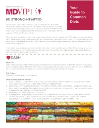 Your Guide to Common Diets DASH