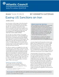 Easing US Sanctions on Iran JUNE 2014