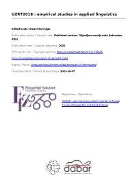 Empirical Studies in Applied Linguistics