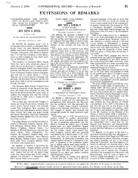 Extensions of Remarks E1 EXTENSIONS of REMARKS