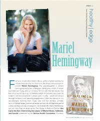 Mariel Hemingway Mariel of Courtesy Photo