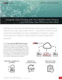 MFP Fax Direct Datasheet