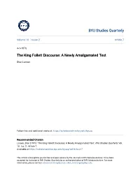 The King Follett Discourse: a Newly Amalgamated Text