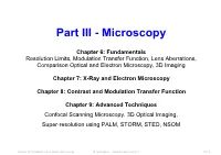 Part III - Microscopy