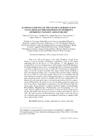Random Sampling of the Central European Bat Fauna Reveals the Existence of Numerous Hitherto Unknown Adenoviruses+
