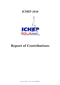 Report of Contributions