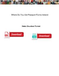 Where Do You Get Passport Forms Ireland