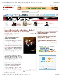Ross Mirkarimi Update Sheriff Goes "Ballistic"