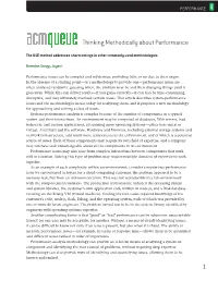 1 Thinking Methodically About Performance