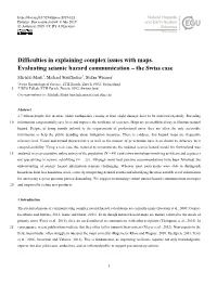 Difficulties in Explaining Complex Issues with Maps. Evaluating